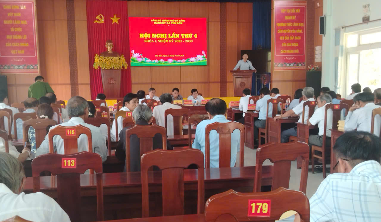 Đảng ủy xã Thu Bồn: Đánh giá công tác Quý I và triển khai nhiệm vụ trọng tâm Quý II/2026